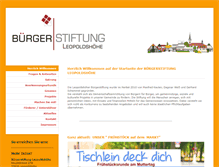 Tablet Screenshot of buergerstiftung-leopoldshoehe.de